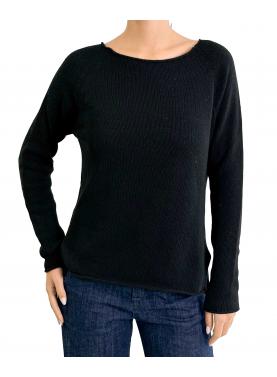 Maglioncino misto cashmere tinta unita 